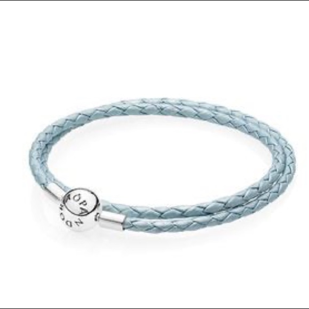 PANDORA leather double wrap bracelet